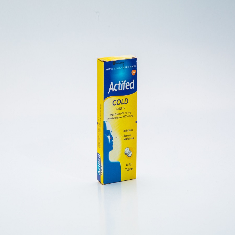 ACTIFED COLD TABLETS X12